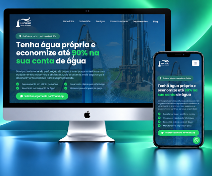 Luciano Poços responsive website project