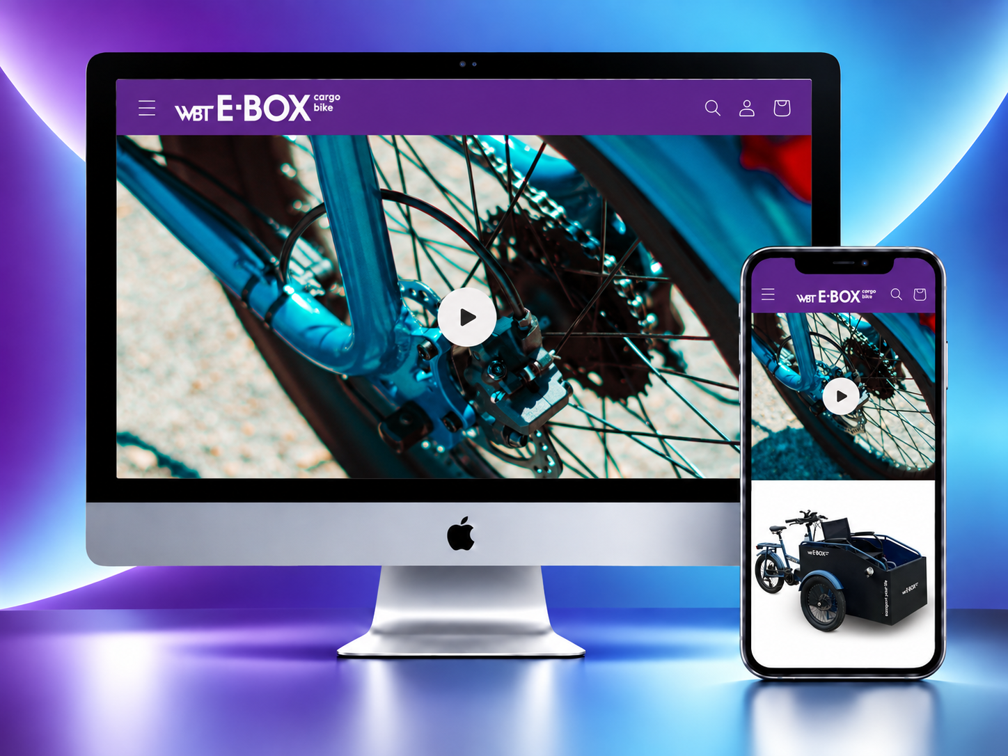 WBT Bikes responsive website project